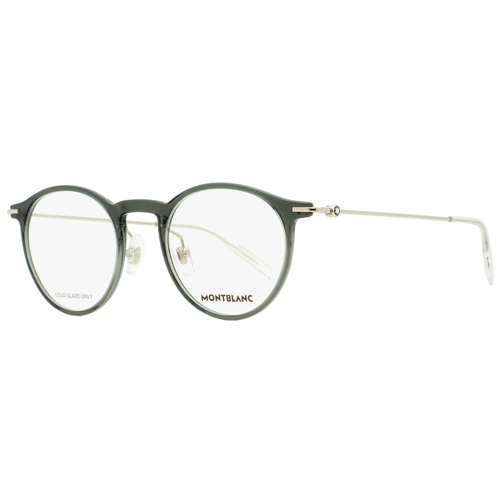 Montblanc Pantos Eyeglasses MB0099O 001 Gray/Silver/Transparent 48mm 0099